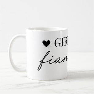 Caneca De Café Presente de Noivado de Namorada Moderna para Noiva