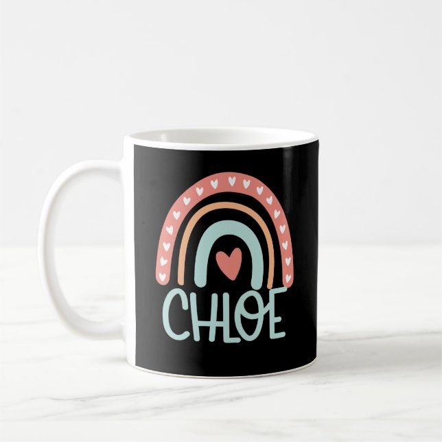 Caneca De Café Presente de Nome Personalizado da Chloe (Esquerda)