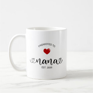 Caneca De Café Presente de Nova Avó Estabelecida Nana
