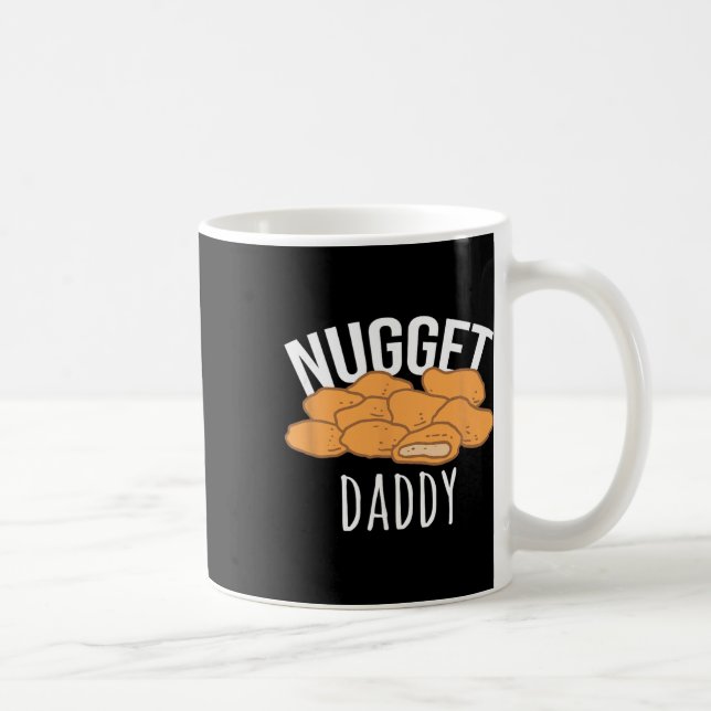 Caneca De Café Presente de Nugget de Frango Nugget Daddy Comida  (Direita)