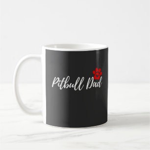 Caneca De Café Presente de Pai de Cachorro Pitbull para Pescadore