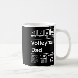 Caneca De Café Presente de Pai de Voleibol