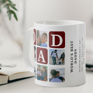 Caneca de Café Presente de Pai Fofo com Grade de F