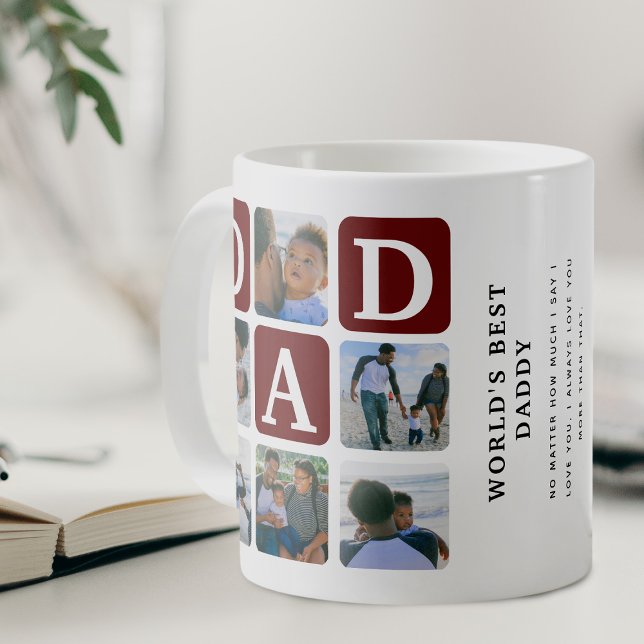 Caneca de Café Presente de Pai Fofo com Grade de F (Criador carregado)