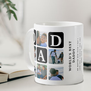 Caneca de Café Presente de Pai Fofo com Grade de M