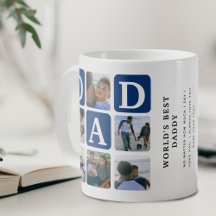 Caneca de Café Presente de Pai Fofo com Grade de M