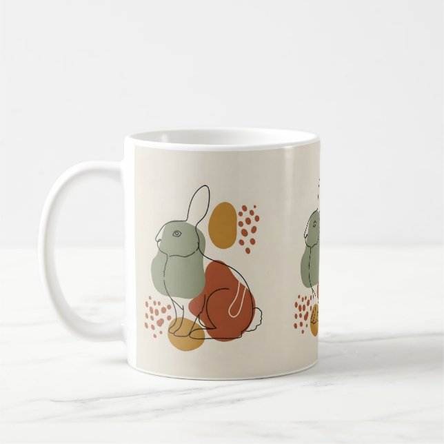 Caneca De Café Presente de páscoa Mug bunny (Esquerda)