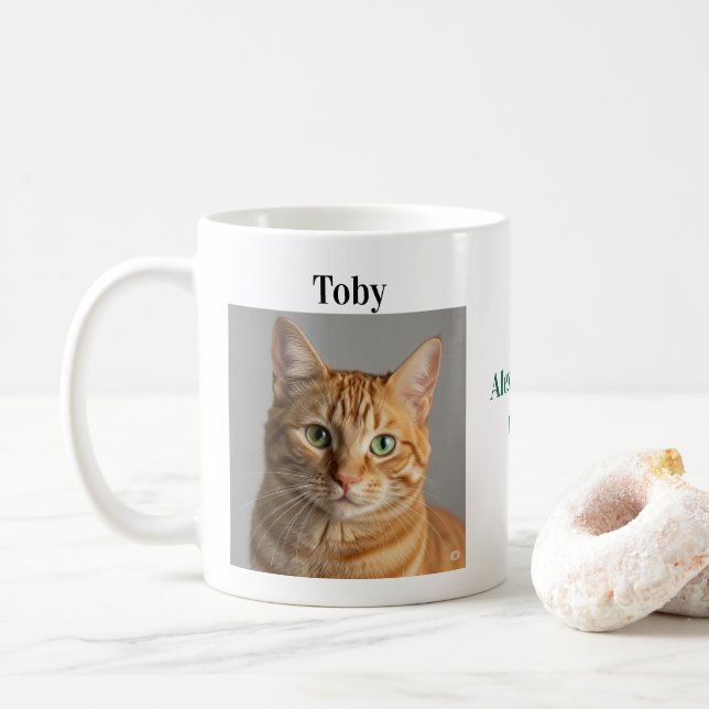 Caneca De Café Presente de personalização fácil para amantes de a (Com Donut)