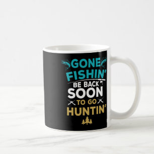 Caneca De Café Presente de pescaria engraçado para caçador e pesc