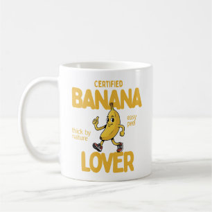 Caneca De Café Presente de Piada de Fruta Engraçada Amante de Ban