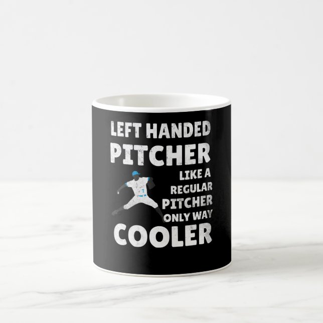 Caneca De Café Presente de Pitcher à Esquerda| Beisebol Esquerdo (Centro)