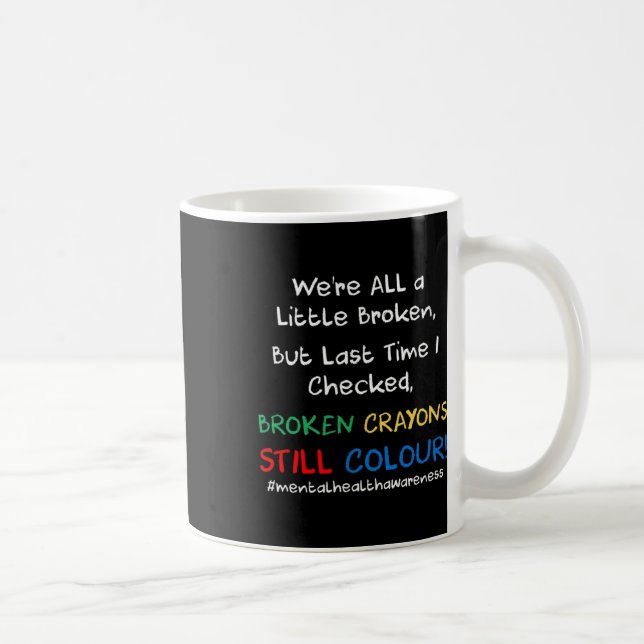 Caneca De Café Presente de Prevenção ao Suicídio e Conscientizaçã (Direita)