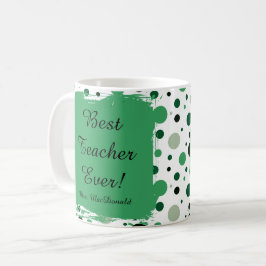 Caneca De Café Presente de professor(a) melhor de todos com bolin