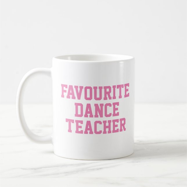 Caneca De Café Presente de professor de dança favorita (Esquerda)