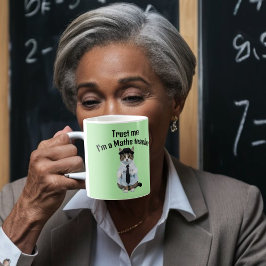 Caneca De Café Presente de professor de matemática confie em mim 