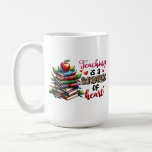 Caneca De Café Presente de Professor Ensinar é um Trabalho de C
