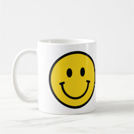 Caneca De Café Presente de rosto sorridente. Emoji divertido