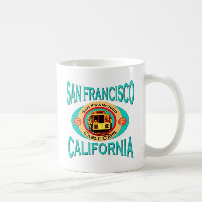Caneca De Café Presente de San Francisco Califórnia (Direita)