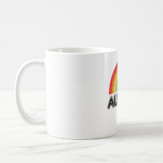Caneca De Café Presente de Sinalizador Ally AF Orgulho gay LGBT