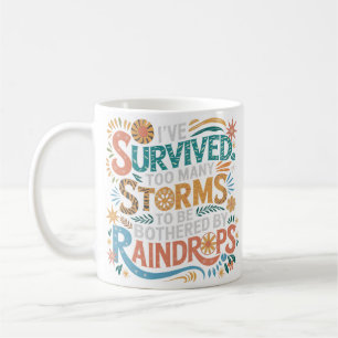 Caneca De Café Presente de Sobrevivência do Pastel Motivacional B