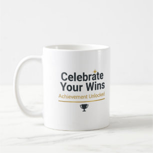 Caneca De Café Presente de Sucesso Motivacional 