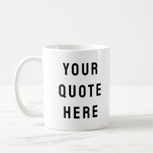 Caneca De Café Presente de Texto Personalizado Aqui Personalizado