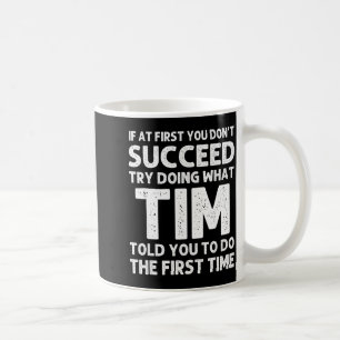Caneca De Café Presente de Tim Nome D Aniversário Piada de Natal