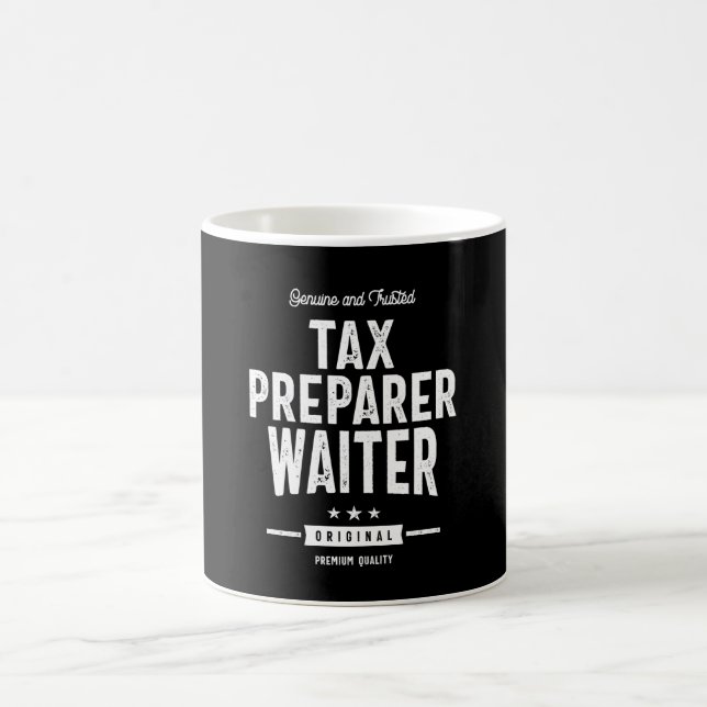 Caneca De Café Presente de Título de Cargo do Waiter do Preparado (Centro)