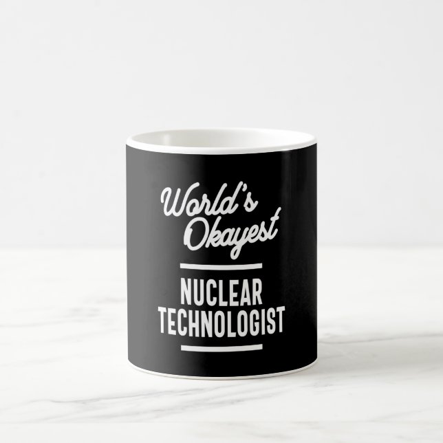Caneca De Café Presente de Trabalho de Tecnologia Nuclear (Centro)