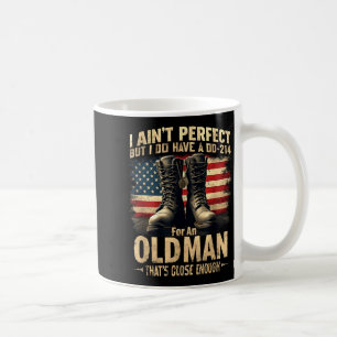 Caneca De Café Presente de Veterano dos EUA Eu Não Sou Perfeito M
