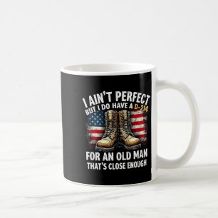Caneca De Café Presente de Veterano Eu Não Sou Perfeito Mas Tenho