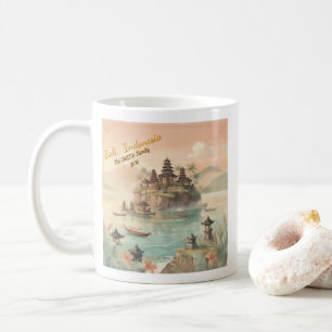 Caneca De Café Presente de Viagem Familiar Personalizado Bali Ind