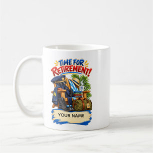 Caneca De Café Presente Divertido de Aposentadoria da Polícia