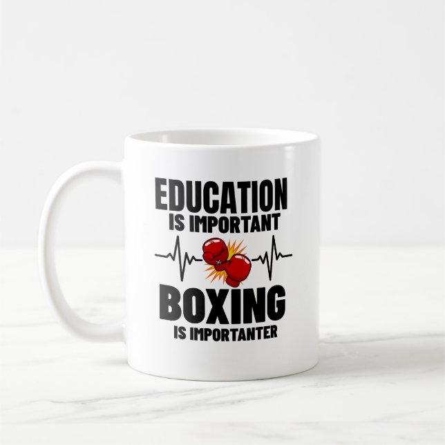 Caneca De Café Presente Divertido de Boxe para Boxeador e Treinad (Esquerda)
