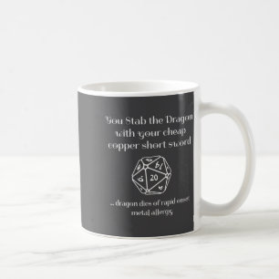 Caneca De Café Presente Divertido de Dnd para Jogos de Interpreta