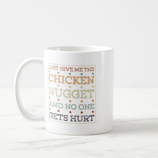 Caneca De Café Presente Divertido de Nugget de Frango Turkey Trot (Esquerda)
