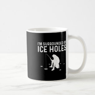 Caneca De Café Presente Divertido de Pesca no Gelo para Homens Mu