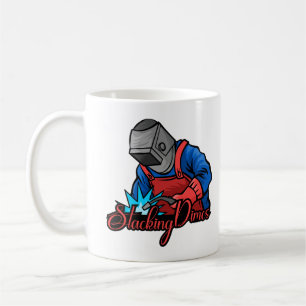 Caneca De Café Presente Divertido de Soldador Empilhando Moedas d