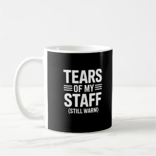 Caneca De Café Presente Divertido para Chefe Lágrimas da Minha Eq