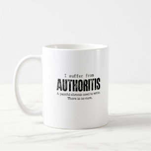 Caneca De Café Presente Divertido para Escritores com Autorite