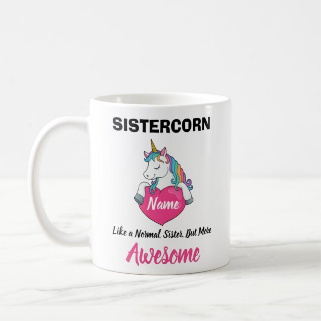 Caneca De Café Presente Divertido Para Irmã Presente De Aniversár (Esquerda)