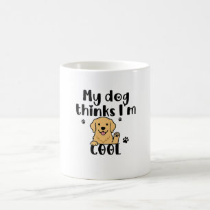 Caneca De Café Presente Divertido para Mãe de Golden Retriever Me