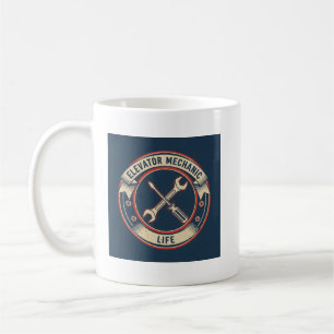 Caneca De Café Presente Divertido para Técnico de Elevador - Diár