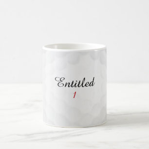 Caneca De Café Presente Divertido Personalizado com Nome de Golfe