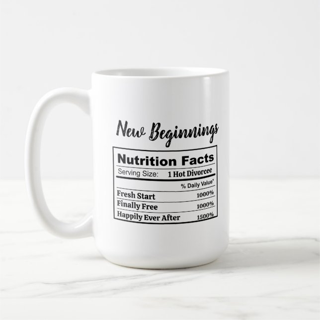Caneca De Café Presente Divorciada Quente Liberdade Recentemente  (Esquerda)