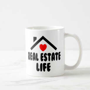 Caneca De Café Presente do Agente Imobiliário Funny House Broker 