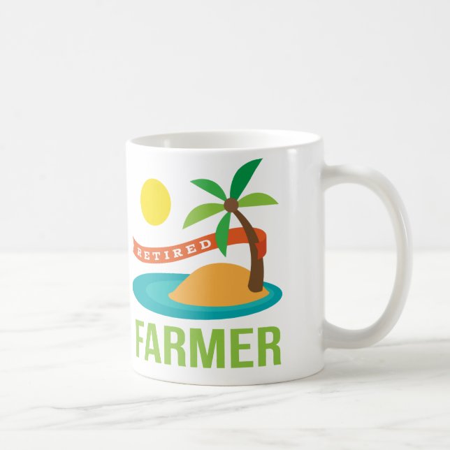Caneca De Café Presente do agricultor aposentado (Direita)