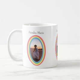 Caneca De Café Presente do Chá de fraldas arco-íris com mudas mod