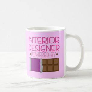 Caneca De Café Presente do chocolate do designer de interiores