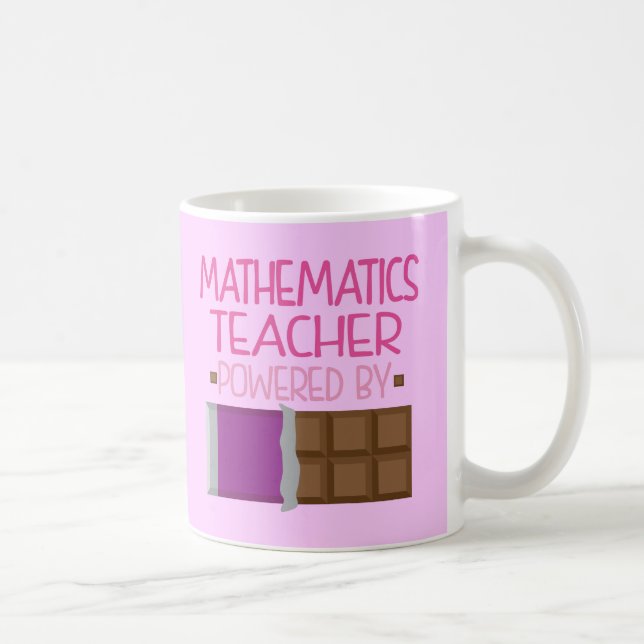 Caneca De Café Presente do chocolate do professor de matemática (Direita)